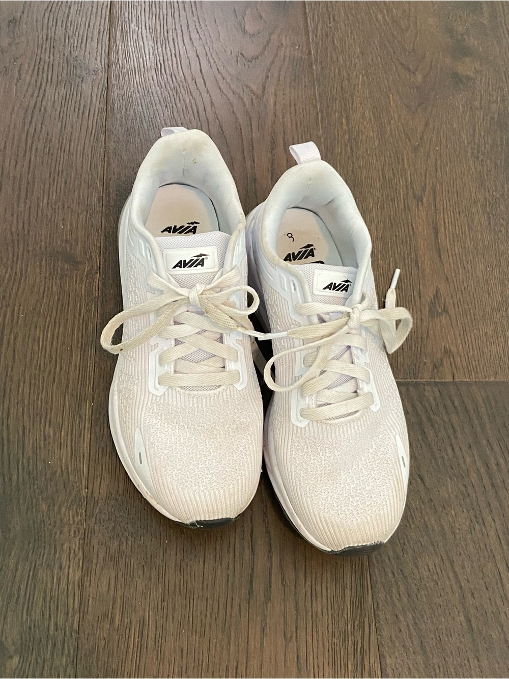 Avia Shoes Women's Lightweight Memory Foam Shoes White Running Shoes Size 8.5